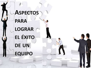 ASPECTOS 
PARA 
LOGRAR 
EL ÉXITO 
DE UN 
EQUIPO 
 