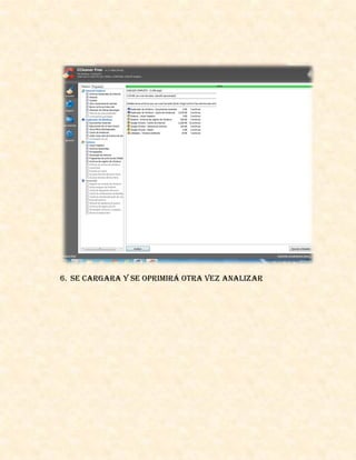 6. Se cargara y se oprimirá otra vez analizar
 