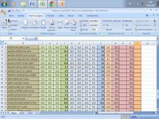 Trabajo en excel 4