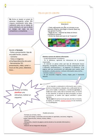 TRABAJO EN GRUPO
No forma un equipo un grupo de
personas trabajando juntas SIN
ninguna coordinación entre ellas,
realizand...