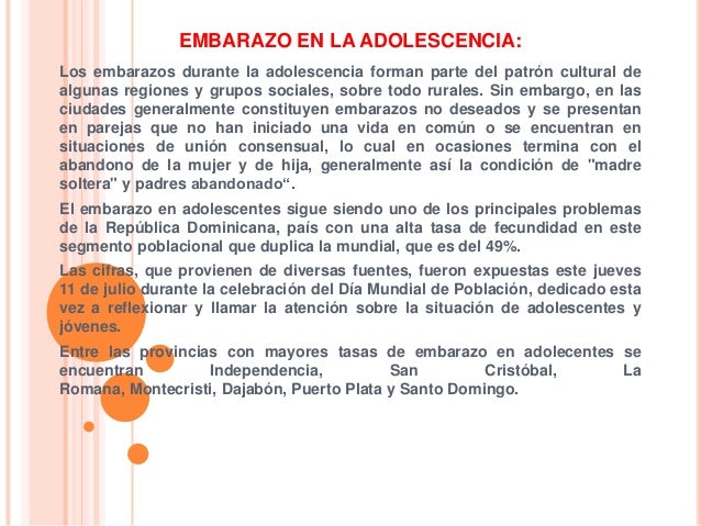 Embarazo En La Adolecencia