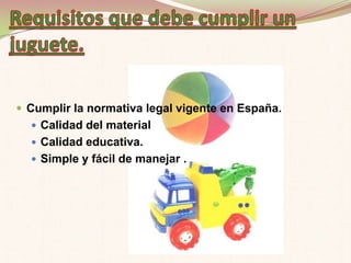  Cumplir la normativa legal vigente en España.
   Calidad del material
   Calidad educativa.
   Simple y fácil de manejar .
 