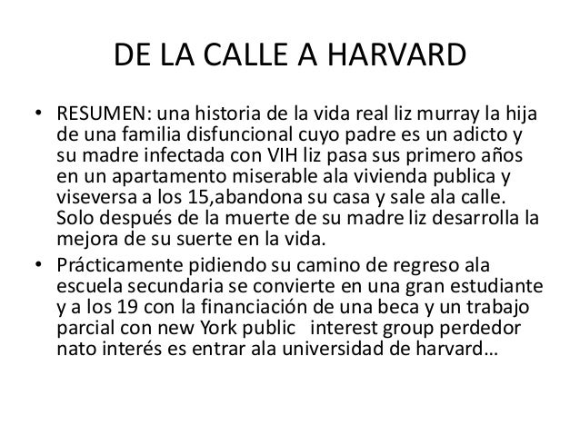 De La Calle A Harvard Resumen