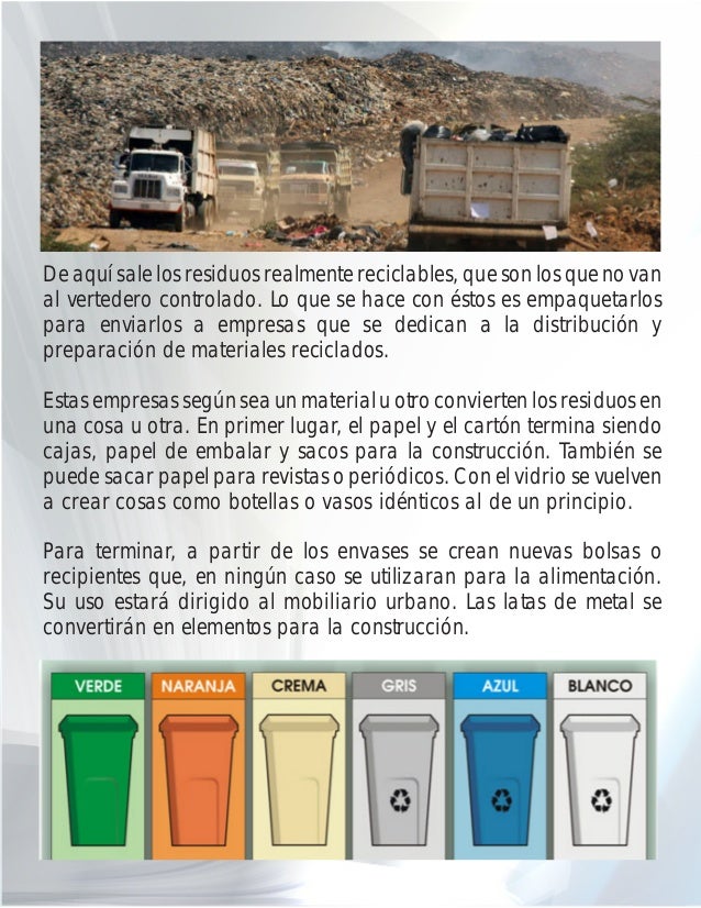 Trabajo escrito campaña de reciclaje