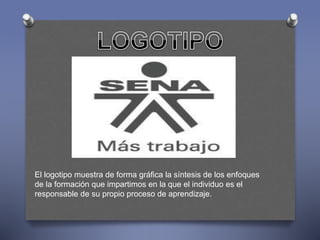 El logotipo muestra de forma gráfica la síntesis de los enfoques 
de la formación que impartimos en la que el individuo es el 
responsable de su propio proceso de aprendizaje. 
 