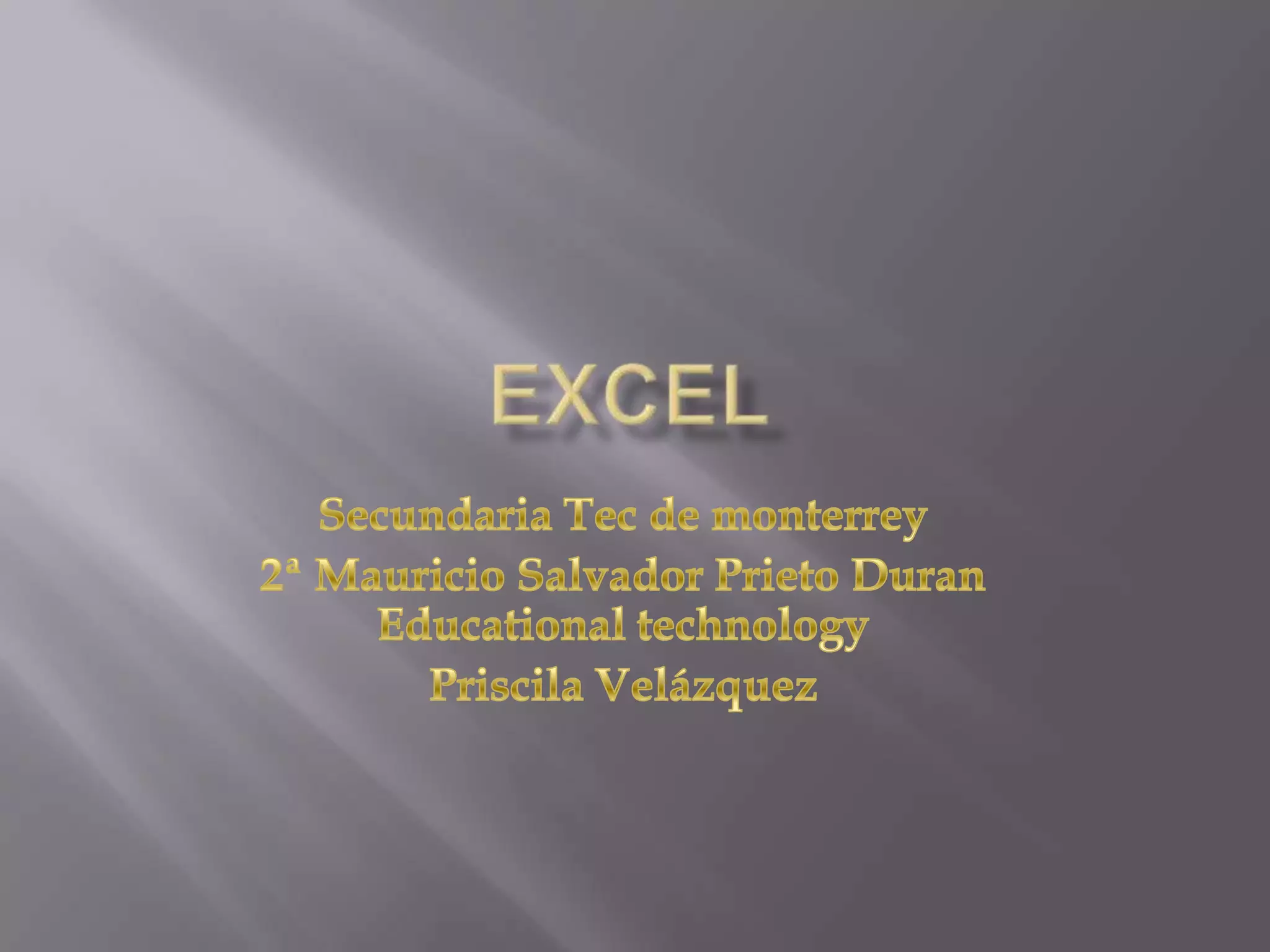 Trabajo excel pptx