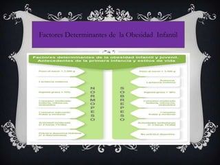 Factores Determinantes de la Obesidad Infantil
 