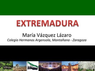 María Vázquez Lázaro
Colegio Hermanos Argensola, Montañana - Zaragoza
 