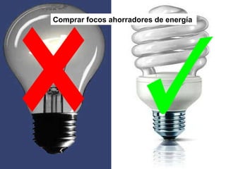 Comprar focos ahorradores de energía 