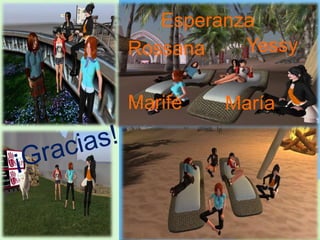 Esperanza
Rossana    Yessy
   Thank you!
Marifé   María




                 L/O/G/O
 