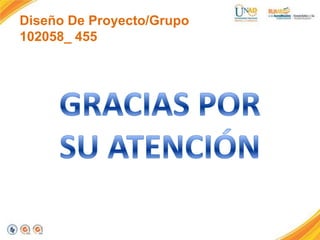 Diseño De Proyecto/Grupo
102058_ 455

 