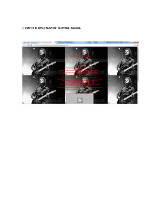 6. ESTE ES EL RESULTADO DE NUESTRA PAGINA.