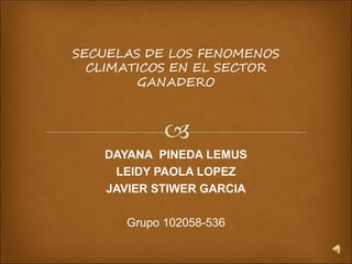 DAYANA PINEDA LEMUS
LEIDY PAOLA LOPEZ
JAVIER STIWER GARCIA
Grupo 102058-536
 
 