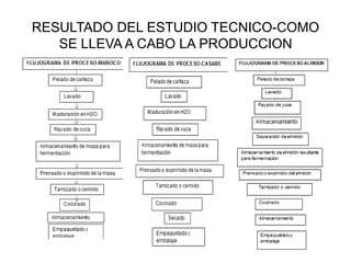 RESULTADO DEL ESTUDIO TECNICO-COMO
SE LLEVA A CABO LA PRODUCCION

 