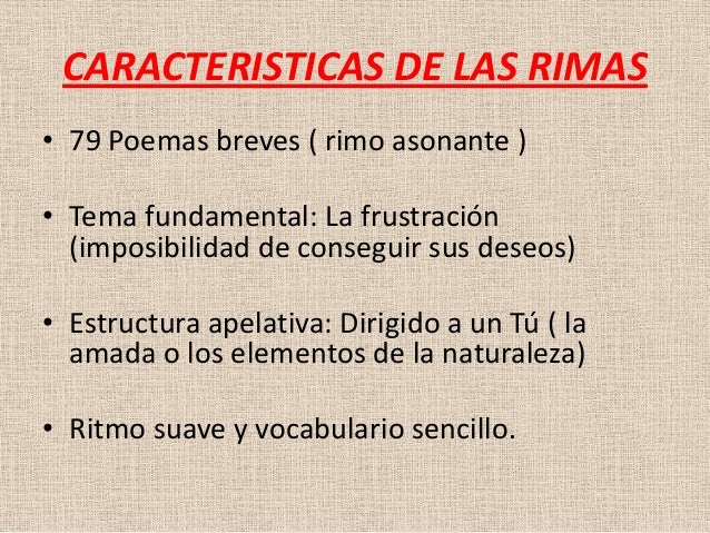 Estructura Poemas Becquer 2020 idea e inspiración