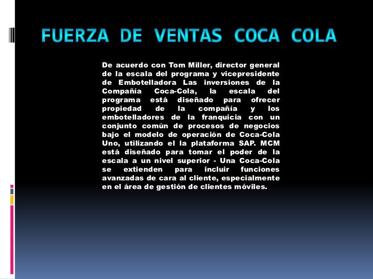 Trabajo final coca cola