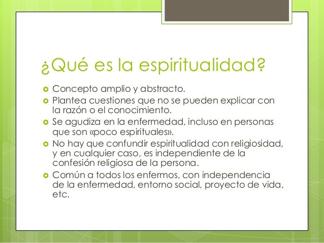 Cuidados Paliativos y espiritualidad