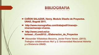 Alexander Villalobos Becerra, Javier Ferro Varon. (2013).
Trabajos colaborativos No1 y 2. Universidad Nacional Abierta
y a Distancia UNAD.

 