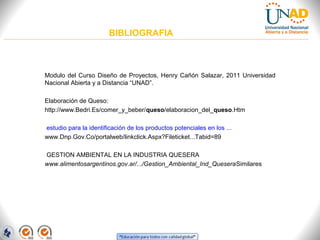 BIBLIOGRAFIA

Modulo del Curso Diseño de Proyectos, Henry Cañón Salazar, 2011 Universidad
Nacional Abierta y a Distancia “...