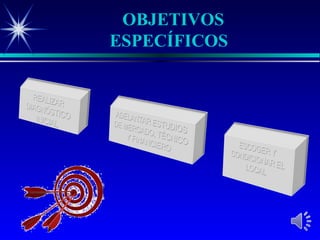 OBJETIVOS
ESPECÍFICOS
 