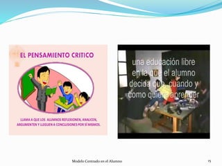 15Modelo Centrado en el Alumno
 