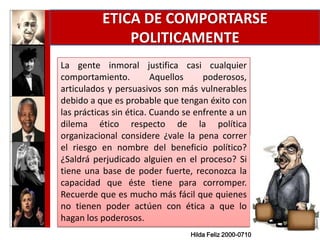 Trabajo final influenza, poder y politica en el liderazgo ...