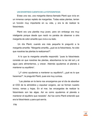 Trabajo final la fotosintesis