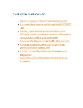 Trabajo final la fotosintesis