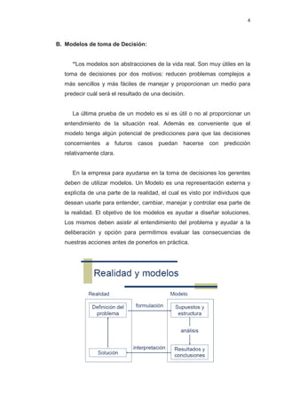 Trabajo final monografia modelos para la toma de decisionesss | PDF