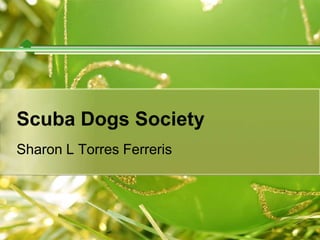 Scuba Dogs Society
Sharon L Torres Ferreris

 