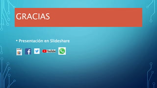 GRACIAS
• Presentación en Slideshare
 