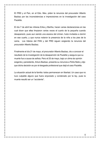 El PRD y el Pan, en el Edo. Mex. piden la renuncia del procurador Alberto
Bazbaz por las inconsistencias e imprecisiones e...