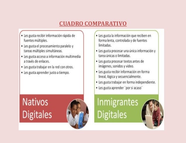 NATIVOS E INMIGRANTES DIGITALES