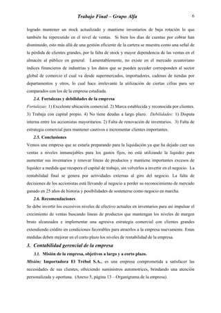 Trabajo Final de Contabilidad y Análisis Financiero | PDF