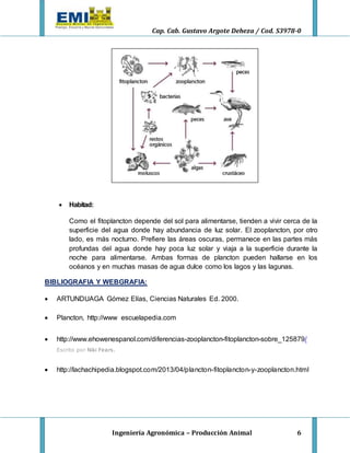 Fitoplancton y Zooplancton | PDF