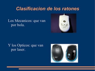 Comparativa de puertos PUERTO VELOCIDAD MAX Nº DISPOSITIVOS PLUG/PLAY USB 1.1 12mb/s 127 si USB 2.0 480mb/s 127 si FIREWIRE 1,6gb/s 63 si PS/2 Bit a bit 1 no 