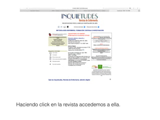 Haciendo click en la revista accedemos a ella.
 