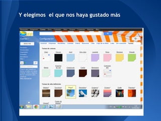 Y elegimos el que nos haya gustado más
 