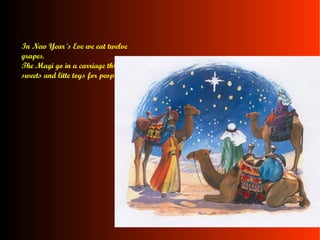 Easter Easter is celebrate of the life of Jesús.It's in spring. We celebrate the easter with trumpets and drums.People wear special dress. The``pasos´´are very big they are made of metal or wood.On the top they have  saints and candles . 