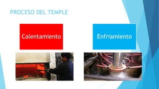 PROCESO DEL TEMPLE
Calentamiento Enfriamiento
 