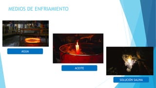 AGUA
ACEITE
SOLUCIÓN SALINA
MEDIOS DE ENFRIAMIENTO
 