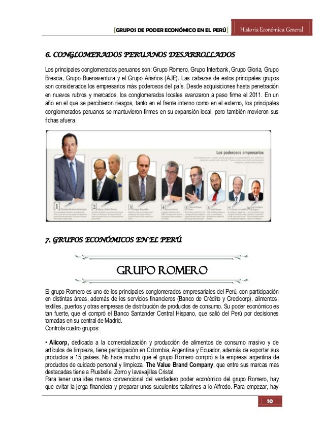 Grupos de poder economico en el Peru