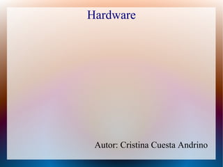 Hardware




 Autor: Cristina Cuesta Andrino
 