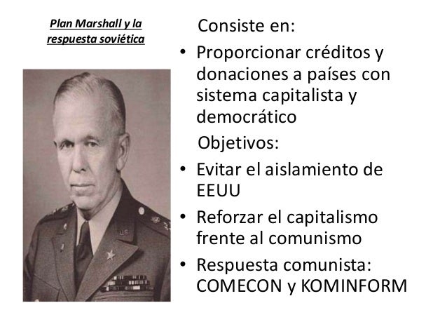 En Que Consiste El Plan Marshall