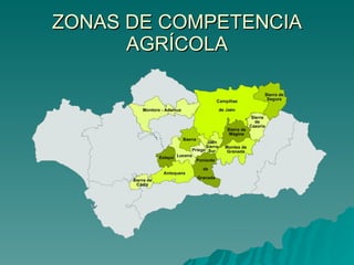 ZONAS DE COMPETENCIA AGRÍCOLA 