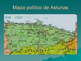 Mapa político de Asturias 
