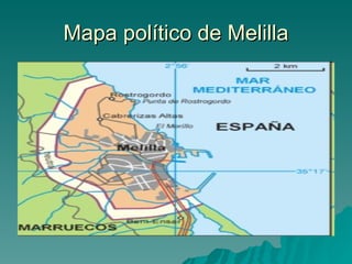 Mapa político de Melilla 