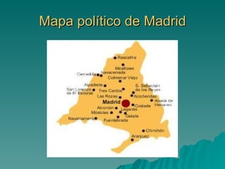 Mapa político de Madrid 