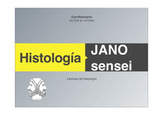 VÍCTOR M. VITORIA
@profesorjano
JANO
sensei
Láminas de Histología
Histología
 