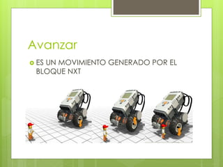 Avanzar 
 ES UN MOVIMIENTO GENERADO POR EL 
BLOQUE NXT 
 